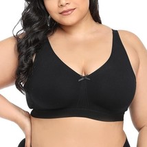 sheroine  Cotton Wirefree Plus Size Unlined Bra Full Coverage Non-Padded... - £12.70 GBP