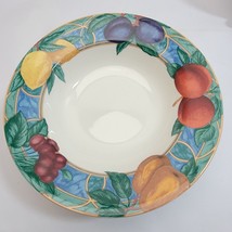 8 Victoria &amp; Beale Casual FORBIDDEN FRUIT Rimmed Rim Soup Salad Bowls 90... - $56.92