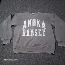 VTG JanSport Sweatshirt Anoka Ramsey Adult Medium Gray Crewneck Pullover - £17.78 GBP