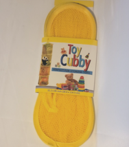 Toy Cubby 4 Compartment Mesh Toy Storage Clothing Storage Yellow 11.2 x 45&quot; - £9.91 GBP