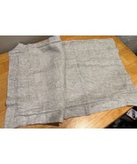 Ethan Allen Gray Black 100% Linen Pillow Cover 24x40” - $67.87 CAD
