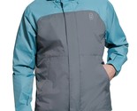 Bass Outdoor Men&#39;s Firebird Rain Tech Jacket in Gargoyle/Arctic-Small - $56.99