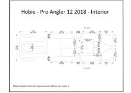 2018 Hobie Pro Angler 12 Interior Kayak Boat EVA Foam Teak Deck Floor Pad - £222.22 GBP