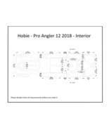2018 Hobie Pro Angler 12 Interior Kayak Boat EVA Foam Teak Deck Floor Pad - $382.65 CAD