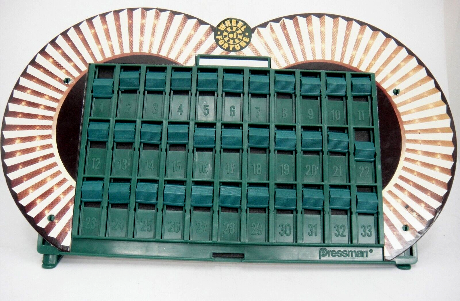 Wheel of Fortune Puzzle Board Only w 3 Extra Letter Covers Replacement 1986 - $14.10