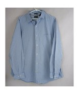 St John&#39;s Bay 80&#39;s 2 Ply Men&#39;s Blue Plaid Casual Dress Shirt Size XLT - $26.94 CAD