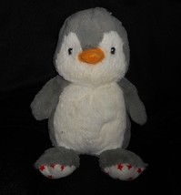 Cloud B Dreamy Hugginz Grey & White Penguin Stuffed Animal Plush Toy Stars Soft - $19.00