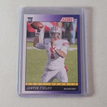 Justin Fields Rookie Card RC 2021 Score 1991 Throwback Buckeyes Bears #TB2 - £3.25 GBP