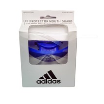 Adidas Blue Quad Vent Sports Football Soccer Lip Mouth Guard w/ Tether I... - £9.51 GBP