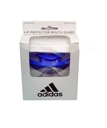 Adidas Blue Quad Vent Sports Football Soccer Lip Mouth Guard w/ Tether I... - £9.34 GBP