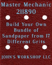 Build Your Own Bundle Master Mechanic 211890 1/4 Sheet No-Slip Sandpaper 17 Grit - $0.99