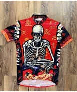 Primal Wear Tred Skeleton 3/4 Zip Cycling Jersey Bicycle Mens Sz M Rare ... - $26.73