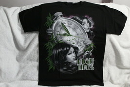 Marijuana Leaves Leaf 420 Pocket Watch Sexy Women Joint High Times T-SHIRT - £8.38 GBP+