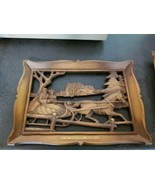 VINTAGE SYROCO INC. SET OF 2 PICTURE PLAQUE MOLDED RESIN 3D - $26.81 CAD