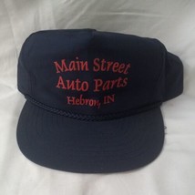 Vintage Main Street Auto Parts Advertising Snapback Rope Trucker Hat Cap... - $15.83