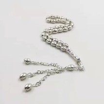 Tasbih Metal silvers Color Stars and moon beads muslim Rosary 33paryer b... - £17.39 GBP