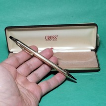 Cross Gold Filled 10KT Ballpoint Pen Personalized with case - £74.34 GBP