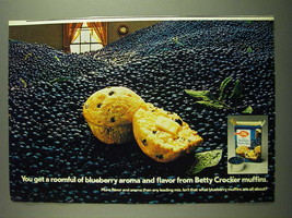 1971 Betty Crocker Blueberry Muffin Mix Ad - You get a roomful of aroma  - £14.86 GBP