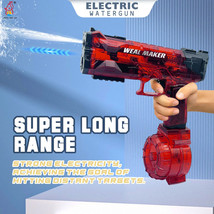 Electric Water Gun Squirt Guns Automatic Blaster Guns Toy Kids Adults - Red - £27.21 GBP