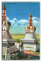 Towers Of Lama Miaoying Temple Beijing China Postcard W19 - £7.86 GBP