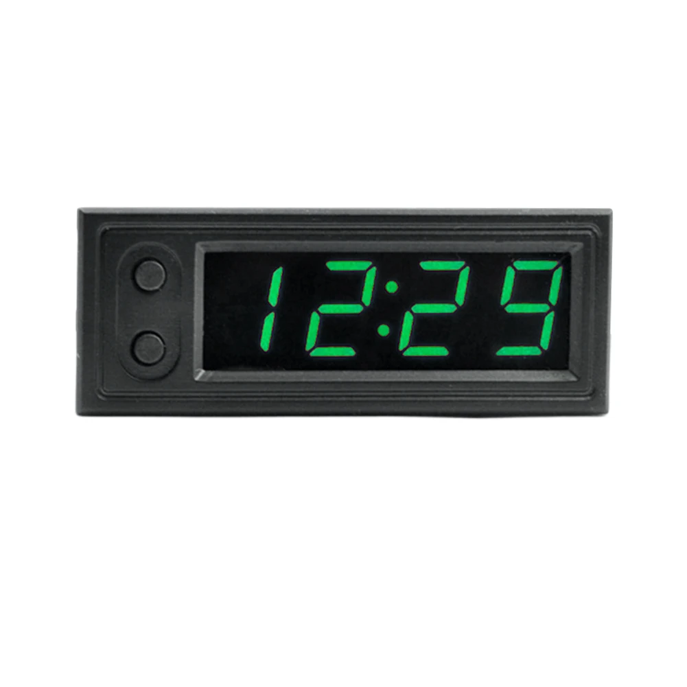 Car  Clock Thermometer Voltmeter Car Inside Outside Temperature Voltage Alarm wi - £42.18 GBP