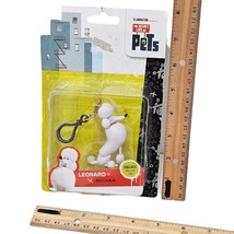 Leonard X Poodle Dog Key Clip Figurine - The Secret Life of Pets Toy Figure - £7.96 GBP