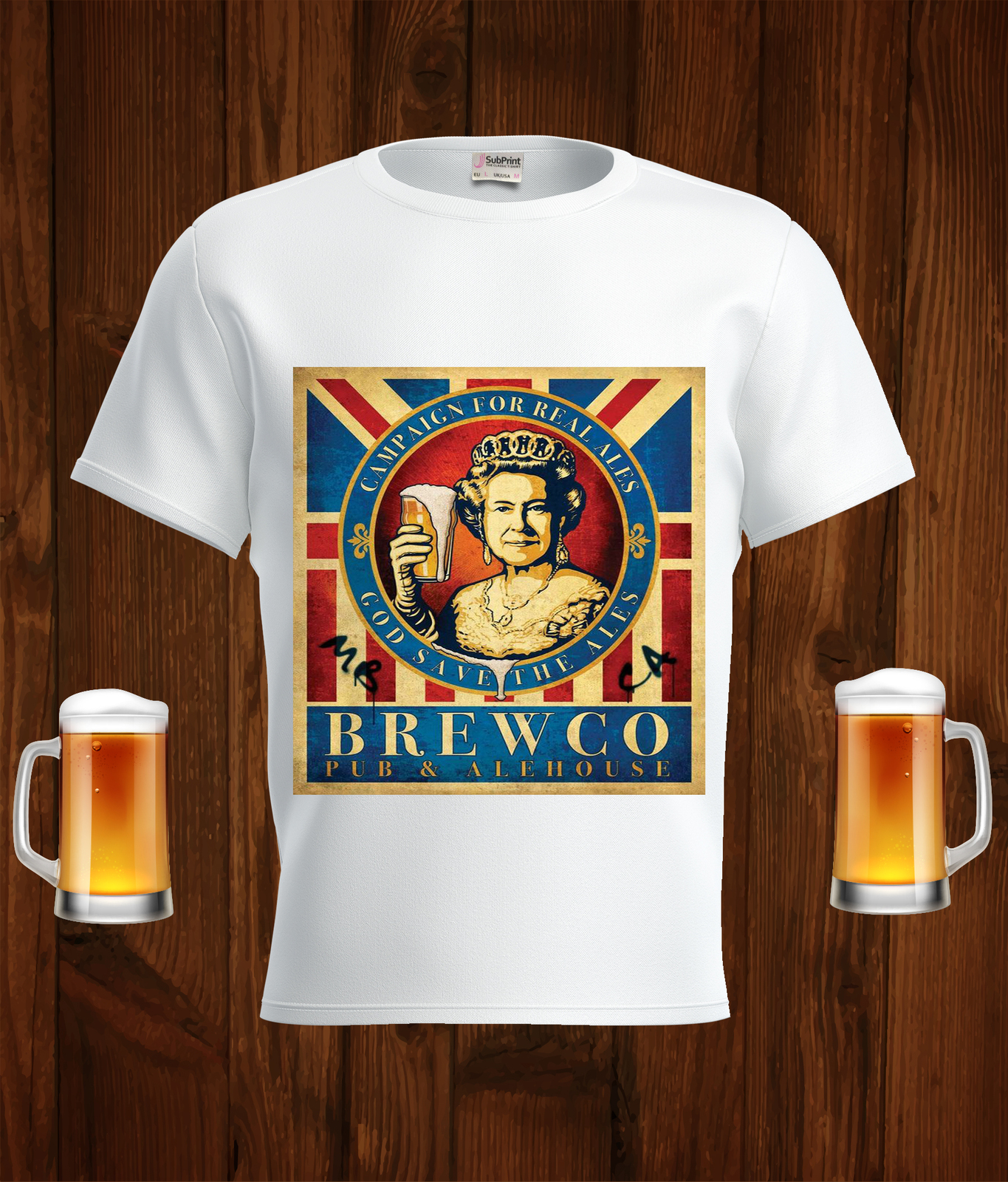 Brewco Beer Logo White Short Sleeve  T-Shirt Gift New Fashion