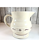 Longaberger Woven Traditions Red Water Pitcher 7.5 Inch 2 Qt Made in USA... - $454.41 MXN