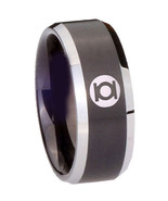 COI Tungsten Carbide Green Lantern Wedding Band Ring - TG4446  - £31.37 GBP