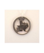 Texas Cut-Out Coin Necklace State Quarter 18 inch Chain - £18.71 GBP
