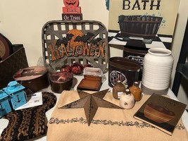 24 piece lot Country primitive  Decor -SALE - $79.99