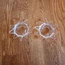 Partylite Candle Holder Glass Flaming Star Tealight Pair P8680 New In Box - £7.13 GBP