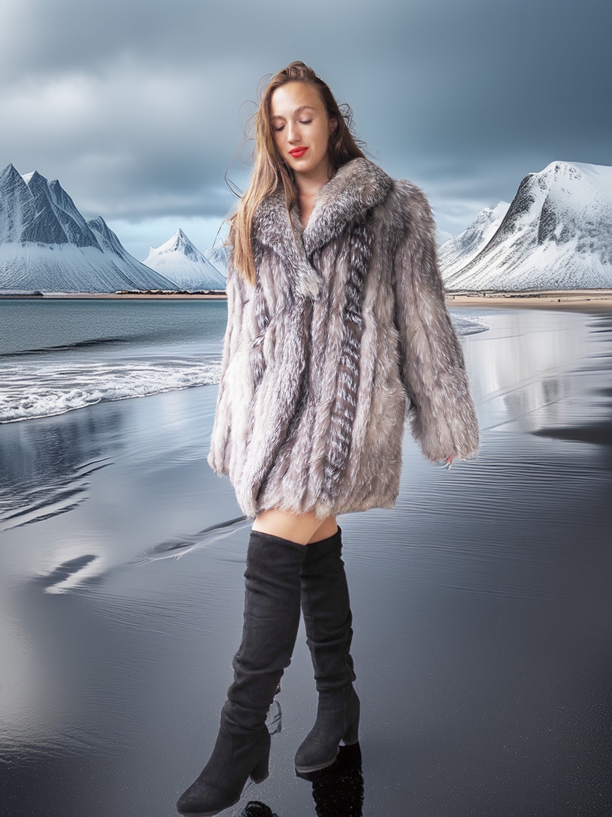 Northern Whisper - A Unique Platinum Silver Fox S Fast Shipping Item image 15