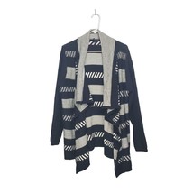 Torrid Cardigan Sweater Women&#39;s Size 1 Open Front Cotton Blend Tunic Stripes - £17.89 GBP