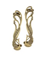 Antique Finish Brass Designer Peacock ,With Long Feathers Vintage style ... - £116.28 GBP