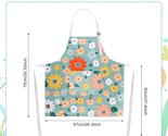 Floral Aprons with Pocket 3 Pack, Blooming Women Aprons Waterproof Cooki... - $22.78
