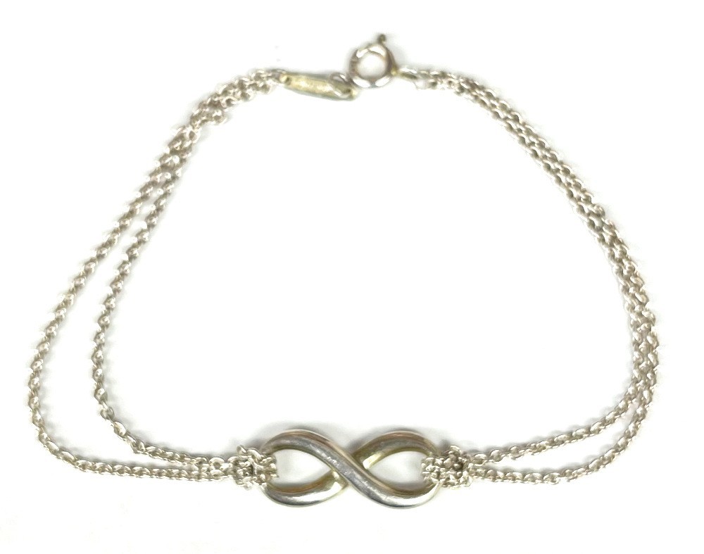 Tiffany & co infintiy knot Women's Bracelet .925 Silver 380073 - $139.00