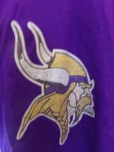 "MINNESOTA VIKINGS" Women's Purple Glitter Long Sleeve T-Shirt (S) NWTag... - $9.41