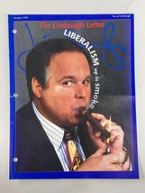 Rush Limbaugh Letter Newsletter Magazine October 1994 Up in Smoke - £15.11 GBP