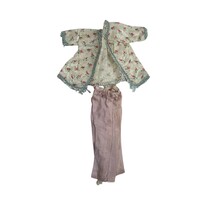 Vintage Doll Floral Robe & Pink Satin Pants Set—Fits Barbie, Clone Dolls - $9.99 Vintage Doll Floral Robe & Pink Satin Pants Set—Fits Barbie, Clone Dolls - $9.99