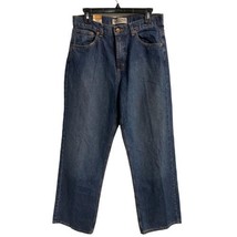 Arizona Jeans Loose Straight Leg Adjustable Waist 100% Cotton Size 20 Reg EUC - £19.42 GBP