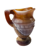 Imperial Slag Glass Picher Vintage Brown Carmel 3&quot; Tall 104 Mini - £16.63 GBP