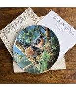 Vintage Robin Collector Plate Kevin Daniel 1986 Edwin M Knowles Bird - $242.57 MXN