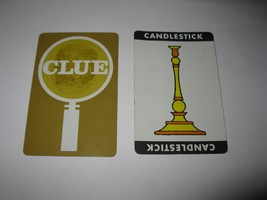 1963 Clue Board Game Piece: Candlestick Weapon Card - $3.00