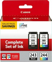 CANON PG243 CL244 PRINTER INK MULTI PACK COMPATIBLE ~ TR4520 MX492 MG252... - £58.52 GBP