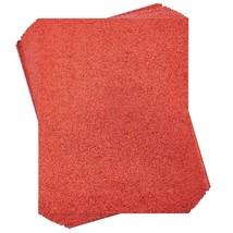 24 Sheets Red Glitter Cardstock Paper For Diy Crafts, Scrapbooking (11 X 8.5 Inc - £20.44 GBP