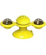 Funny Cat Windmill Toy Massage Hair Brush Interactive Kitten Pet with Ball - $14.84