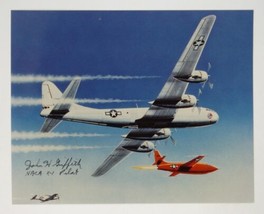 John H Griffith Signed 8x10 Photo Autographed NACA X-1 Pilot - $49.49