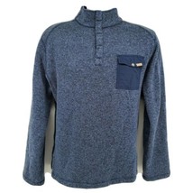 Woolrich Snap Button Pocket Sweater Size L Blue Men&#39;s Long Sleeve - £19.78 GBP