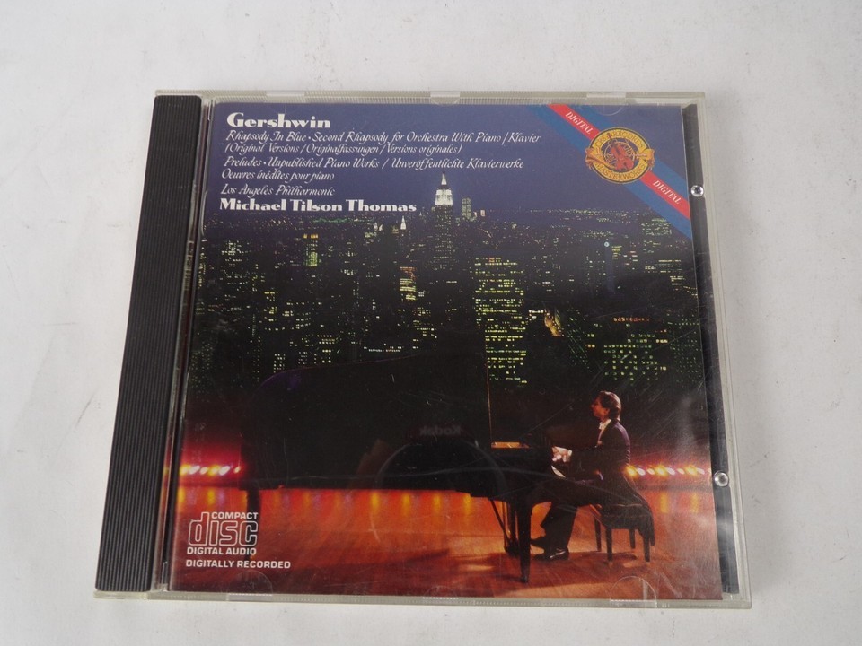 Gershwin Rhapsody In Blue Michael Tilson Thomas Preludes For Piano Short... - $13.85